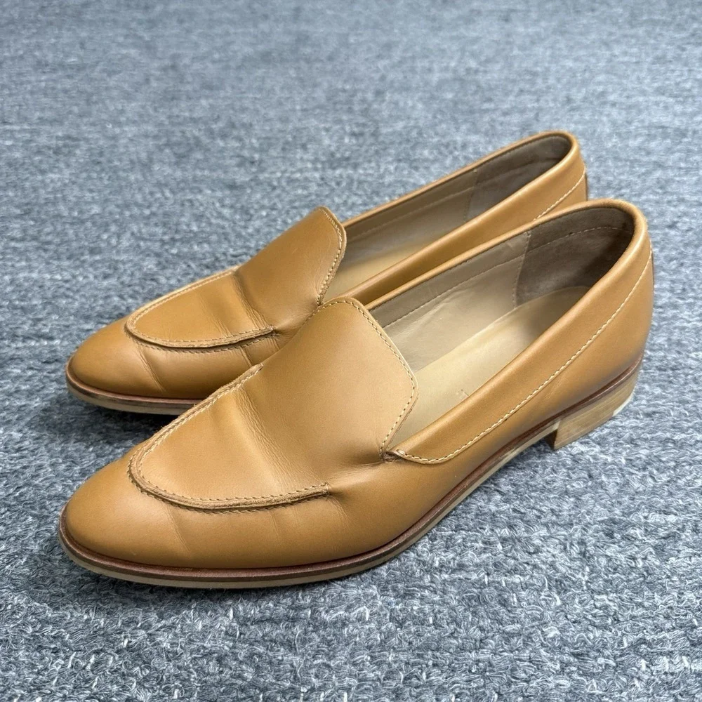 Everlane Loafers Women 9 Brown Leather Pointed Toe Slip On Italy Classic Modern - Picture 6 of 14
